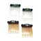 Two Sets of 2 Small Hair Combs Peruvian Ceramic Black Obsidian product 1